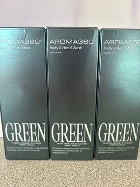 AROMA360 GREEN Body & Hand Wash - Set of 3